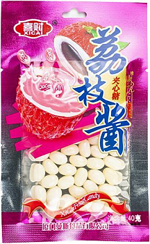 Жевательные конфеты "Бобы моно" Клубника 40гр 1шт/20уп